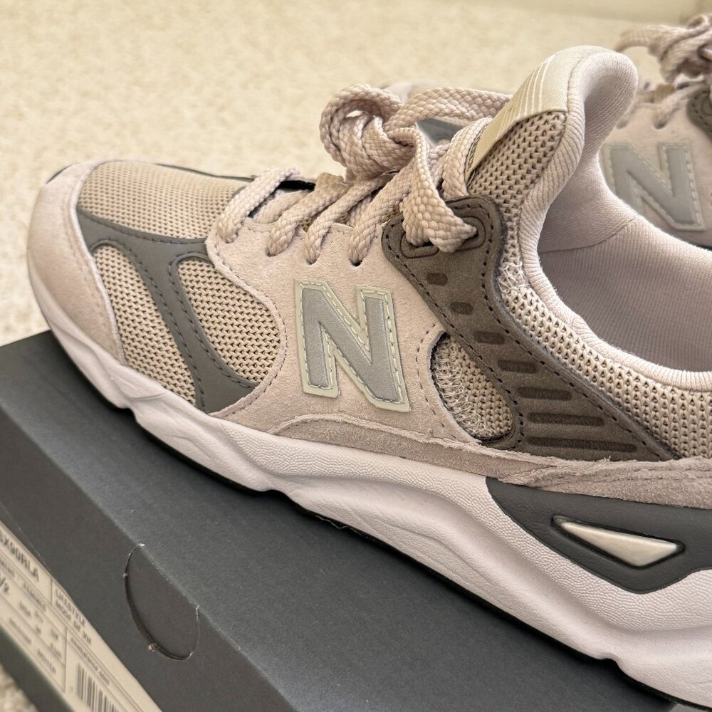New Balance Beige and Gray Sneakers - Picture 6 of 14